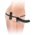 Черный страпон с вагинальной пробкой Deluxe Vibrating Penetrix Strap-On - 19 см. - Pipedream - купить с доставкой в Твери
