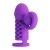 Фиолетовая вибронасадка с клиторальным отростком Harden - Baile - в Твери купить с доставкой