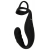 Черное эрекционное кольцо со стимуляцией промежности и анальной пробкой Cock Ring with RC Prostate Plug - Orion - в Твери купить с доставкой
