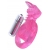 Розовая вибронасадка со стимулятор клитора   Язычок - Toyfa Basic - в Твери купить с доставкой