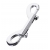 Серебристый двухсторонний карабин TOYFA Metal - ToyFa - купить с доставкой в Твери