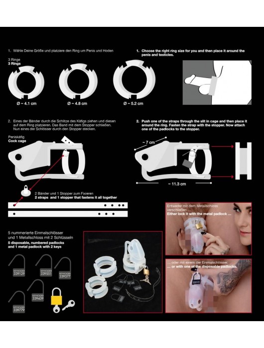 Набор для мужского пояса верности Cock Cage Set - Orion - купить с доставкой в Твери