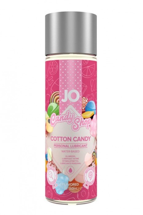 Смазка на водной основе Candy Shop Cotton Candy с ароматом сладкой ваты - 60 мл. - System JO - купить с доставкой в Твери