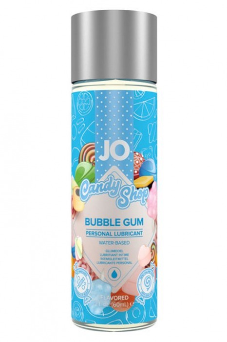 Смазка на водной основе Candy Shop Bubblegum с ароматом жвачки - 60 мл. - System JO - купить с доставкой в Твери
