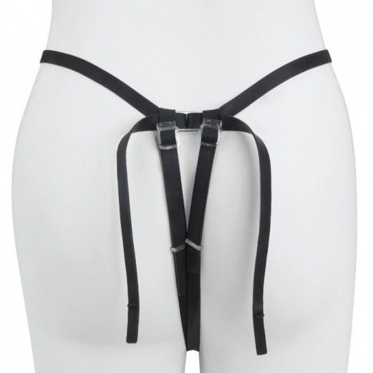 Черный страпон с вибратором Mojo Ghia - Seven Creations - купить с доставкой в Твери