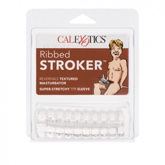 Прозрачный мастурбатор Ribbed Stroker - California Exotic Novelties - в Твери купить с доставкой