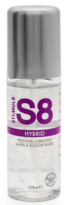 Интимная смазка на водно-силиконовой основе S8 Hybrid - 125 мл. - Stimul8 - купить с доставкой в Твери