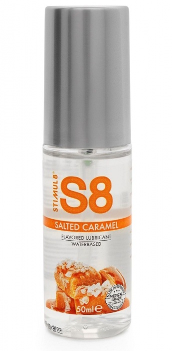 Лубрикант S8 Flavored Lube со вкусом солёной карамели - 50 мл. - Stimul8 - купить с доставкой в Твери