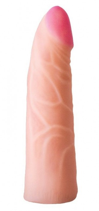 Фаллическая насадка на трусики харнесс - 17,5 см. - LOVETOY (А-Полимер) - купить с доставкой в Твери