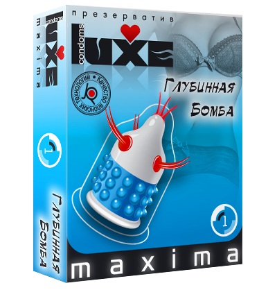 Презерватив LUXE Maxima  Глубинная бомба  - 1 шт. - Luxe - купить с доставкой в Твери