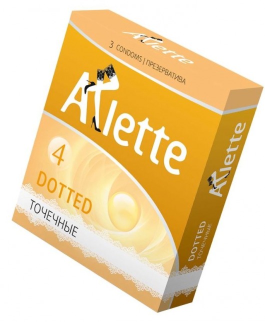 Презервативы Arlette Dotted с точечной текстурой - 3 шт. - Arlette - купить с доставкой в Твери