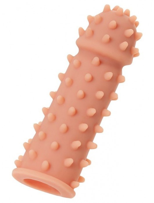 Телесная реалистичная насадка KOKOS Extreme Sleeve 03 с дополнительной стимуляцией - 12,7 см. - KOKOS - в Твери купить с доставкой