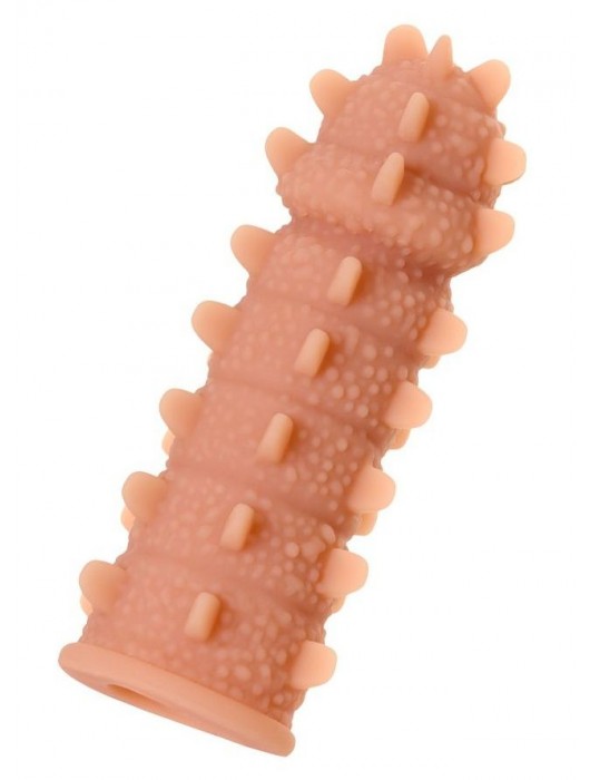 Телесная реалистичная насадка KOKOS Extreme Sleeve 04 с дополнительной стимуляцией - 12,7 см. - KOKOS - в Твери купить с доставкой