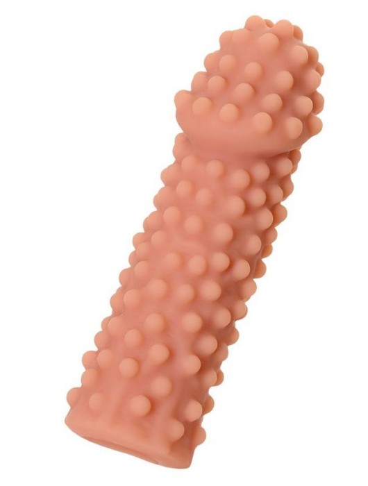 Телесная реалистичная насадка KOKOS Extreme Sleeve 10 с дополнительной стимуляцией - 14,7 см. - KOKOS - в Твери купить с доставкой