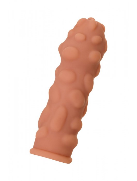 Телесная реалистичная насадка KOKOS Extreme Sleeve 11 с дополнительной стимуляцией - 12,7 см. - KOKOS - в Твери купить с доставкой