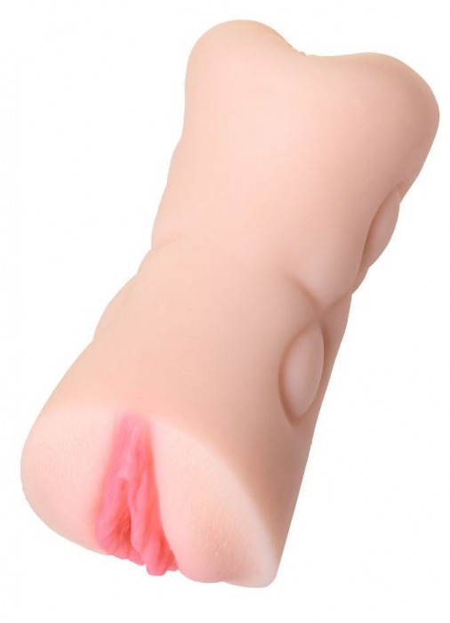 Телесный двусторонний мастурбатор Rich Fruit - вагина и анус - ToyFa - в Твери купить с доставкой
