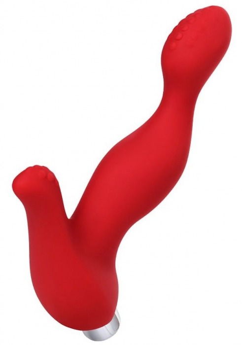 Красный силиконовый вибростимулятор простаты Proman - 12,5 см. - ToyFa - в Твери купить с доставкой
