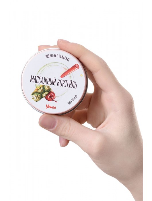 Массажная свеча «Массажный коктейль» с ароматом пина колады - 30 мл. - ToyFa - купить с доставкой в Твери