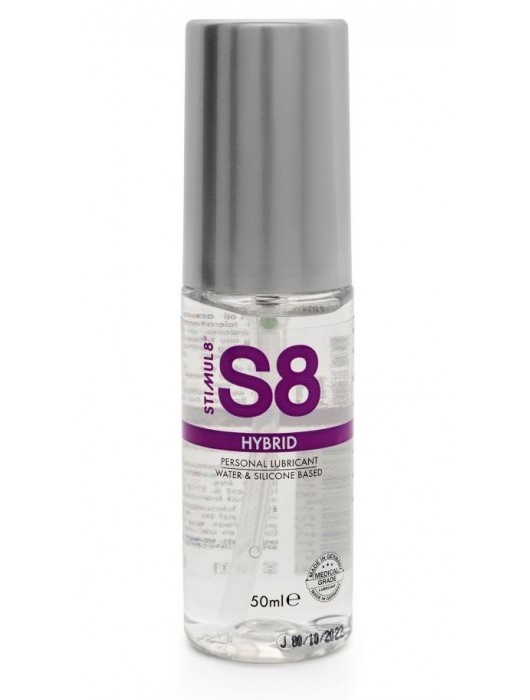 Cмазка на водно-силиконовой основе S8 Hybrid - 50 мл. - Stimul8 - купить с доставкой в Твери