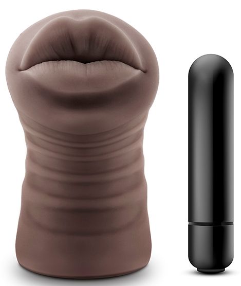 Коричневый мастурбатор-ротик Renee - Blush Novelties - в Твери купить с доставкой