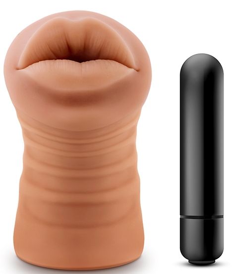 Кофейный мастурбатор-ротик Isabella - Blush Novelties - в Твери купить с доставкой