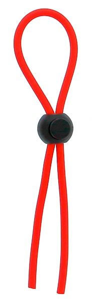 Красное эрекционное лассо с одной бусинкой-утяжкой STRETCHY THICK LASSO - Dream Toys - в Твери купить с доставкой