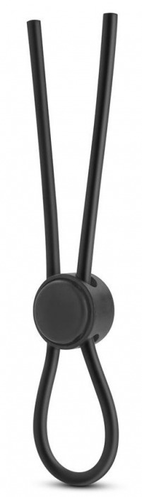 Черное силиконовое лассо на пенис SILICONE LOOP COCK RING - Blush Novelties - в Твери купить с доставкой