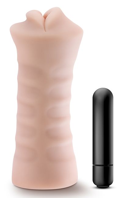 Телесный мастурбатор-ротик Angie - Blush Novelties - в Твери купить с доставкой