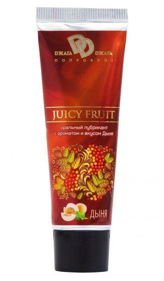 Интимный съедобный лубрикант JUICY FRUIT с ароматом дыни - 30 мл. - БиоМед - купить с доставкой в Твери