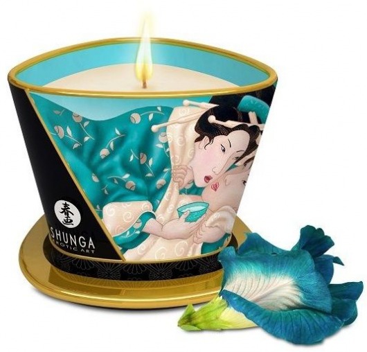 Массажная свеча Island Blossoms - 170 мл. - Shunga - купить с доставкой в Твери