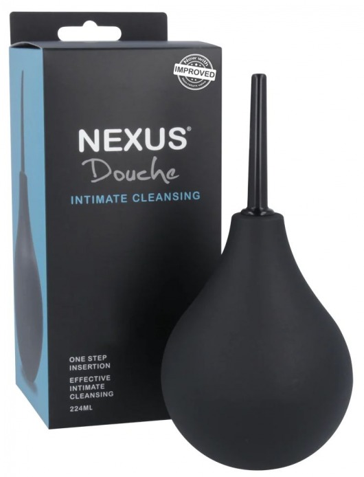 Черный анальный душ с обратным клапаном Non Return Valve Anal Douche - Nexus Range - купить с доставкой в Твери