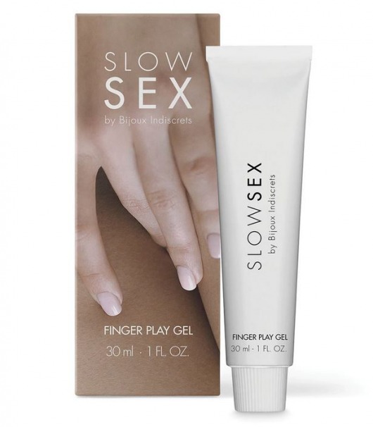 Гель для мастурбации с ароматом кокоса Slow Sex Finger Play Gel - 30 мл. - Bijoux Indiscrets - купить с доставкой в Твери