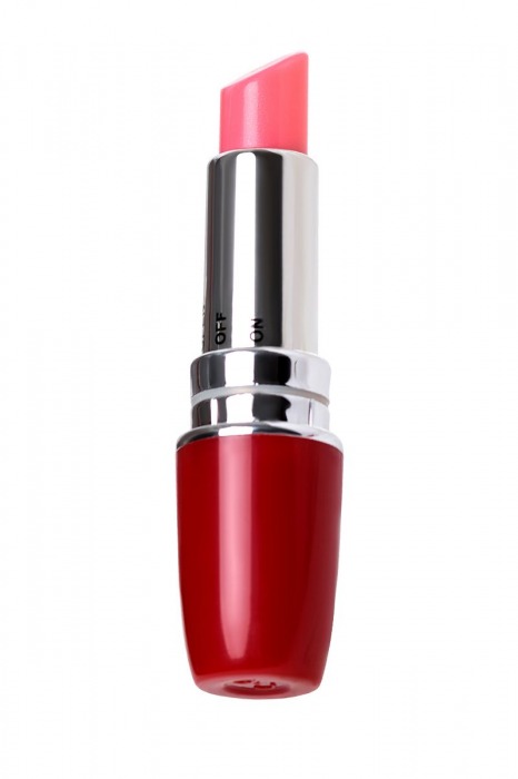 Красный мини-вибратор в форме губной помады Lipstick Vibe - A-toys