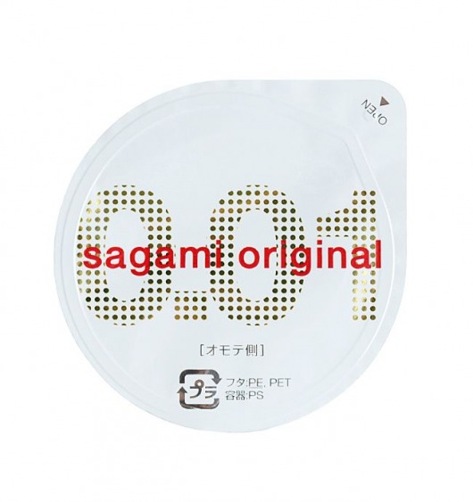 Супертонкий презерватив Sagami Original 0.01 - 1 шт. - Sagami - купить с доставкой в Твери