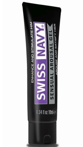Возбуждающий гель-лубрикант на водной основе Sensual Arousal Lubricant - 10 мл. - Swiss navy - купить с доставкой в Твери