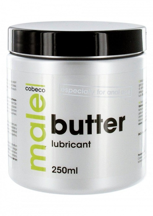 Анальный лубрикант MALE Cobeco Butter Lubricant - 250 мл. - Cobeco - купить с доставкой в Твери
