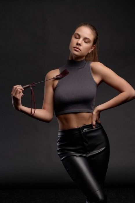 Бордовый стек Ladys Arsenal - 24 см. - БДСМ Арсенал - купить с доставкой в Твери