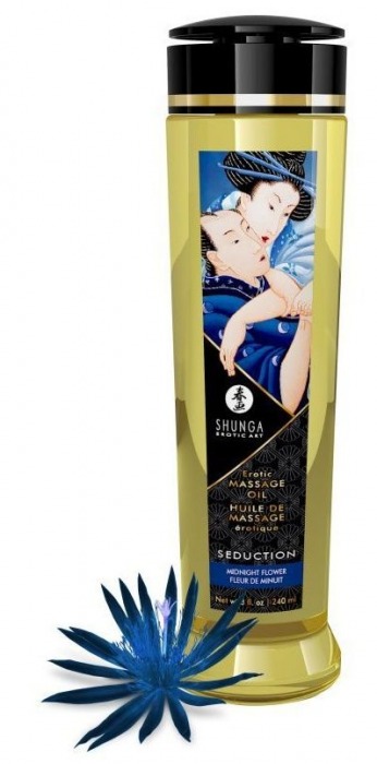 Массажное масло с ароматом ночных цветов Seduction - 240 мл. - Shunga - купить с доставкой в Твери