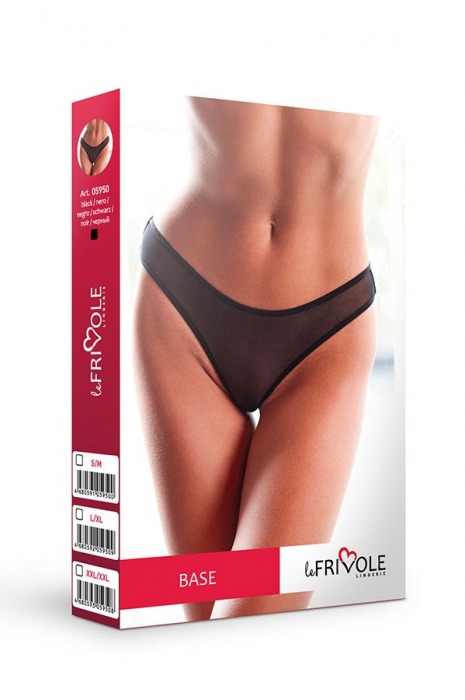 Полупрозрачные трусики-стринги из сетки - Le Frivole купить с доставкой