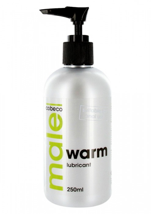 Лубрикант с согревающим эффектом MALE Cobeco Warm Lubricant - 250 мл. - Cobeco - купить с доставкой в Твери
