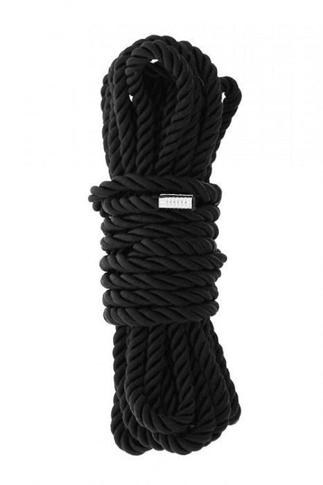 Черная веревка для шибари DELUXE BONDAGE ROPE - 5 м. - Dream Toys - купить с доставкой в Твери