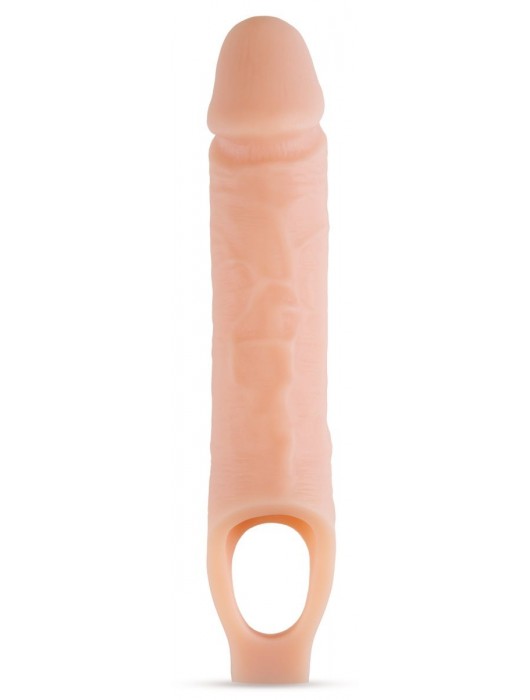 Телесный реалистичный фаллоудлинитель 10 Inch Silicone Cock Sheath Penis Extender - 25,4 см. - Blush Novelties - в Твери купить с доставкой