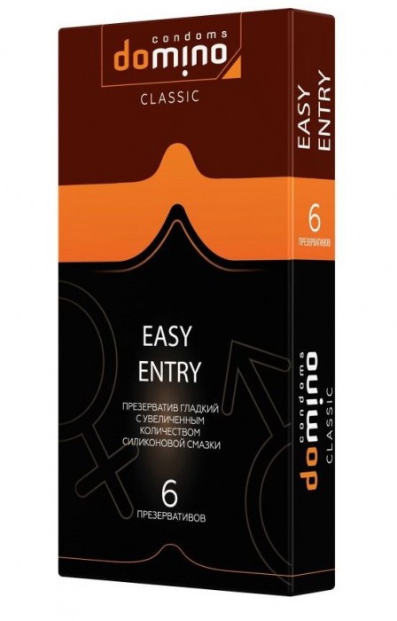 Презервативы с увеличенным количеством смазки DOMINO Easy Entry - 6 шт. - Domino - купить с доставкой в Твери