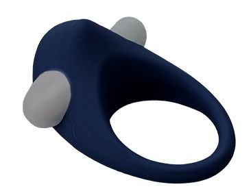 Гладкое синее эрекционное виброкольцо STIMU RING - Dream Toys - в Твери купить с доставкой
