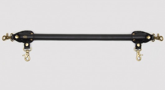 Черная распорка для ног Bound to You Faux Leather Spreader Bar - 50,8 см. - Fifty Shades of Grey - купить с доставкой в Твери