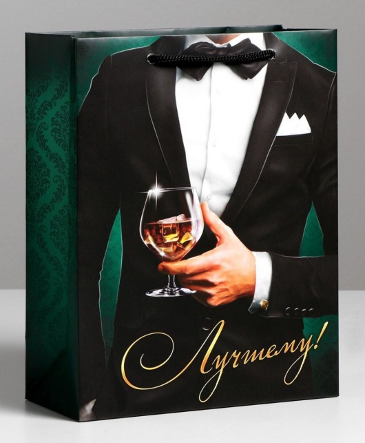 Бумажный пакет «Лучшему!» - 23 х 27 см. - Сима-Ленд - купить с доставкой в Твери