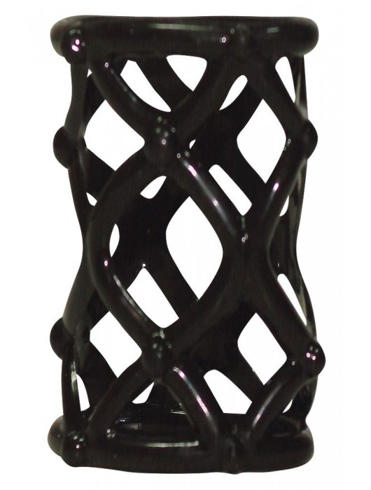 Чёрная насадка-сетка на пенис Orgasmus Wunder - Orion - в Твери купить с доставкой