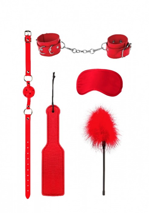 Красный игровой набор БДСМ Introductory Bondage Kit №4 - Shots Media BV - купить с доставкой в Твери