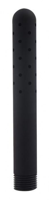 Черная насадка для анального душа ANAL DOUCHE - 15 см. - Dream Toys - купить с доставкой в Твери