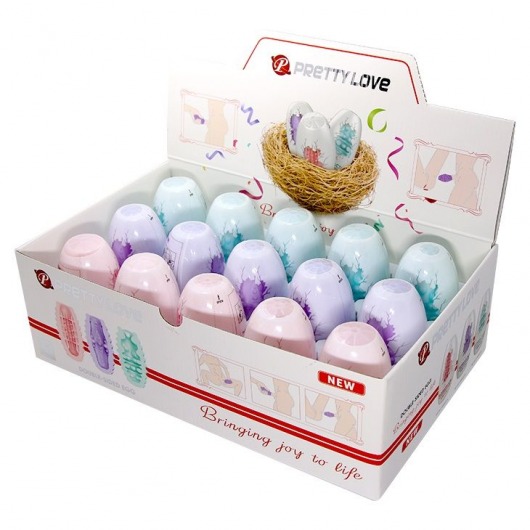 Набор из 15 мини-мастурбаторов Fantastic Egg Hard Boiled - Baile - в Твери купить с доставкой